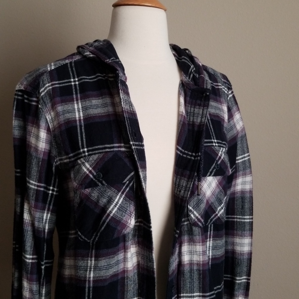 Hooded Flannel shirt Garage XS